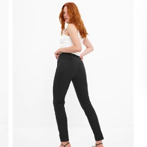 NWT! GAP Navy Blue Mid Rise Bi-Stretch Slim Pants Skinny Ankle - Size 4 - Picture 8 of 8